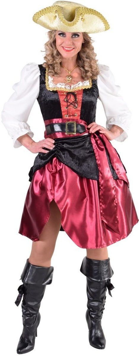 Piraat & Viking Kostuum | Verleidelijke Hoog Water Pirate | Vrouw | XXXXL | Carnaval kostuum | Verkleedkleding